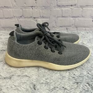 Allbirds Gray Merino Wool Runner Sneakers Women's Size 8 Lace Up Comfort